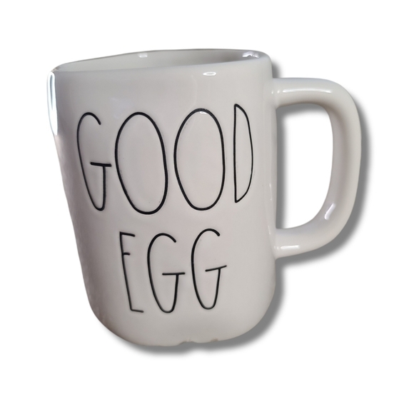 𝅺RAE Dunn White Bad Egg/Good Egg Spring Farmhouse Coffee Mug - Picture 2 of 3